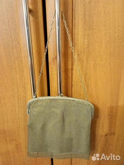 Старинная дамская сумка винтажный ридикюль Alpacca