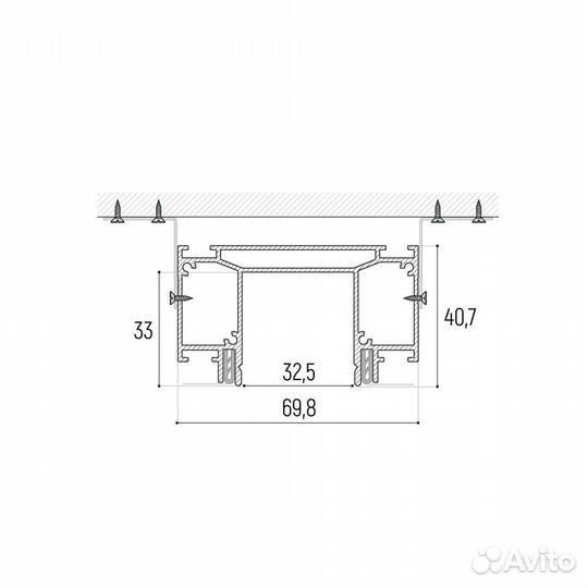 Профиль для шинопровода Novotech 135190