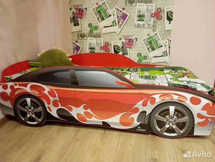 Детская кровать от 3 лет с матрасом бу