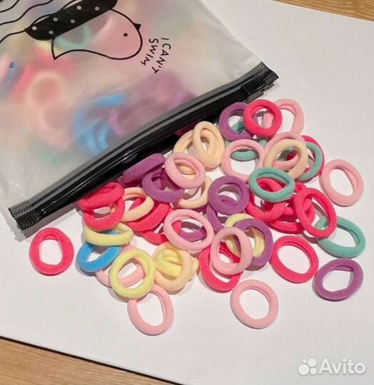 Комплект резинок для волос 100шт