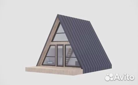 Дом A-frame 6x8