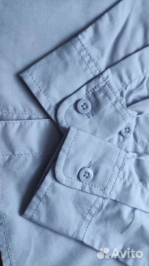 Рубашка мужская голубая 122 размер
