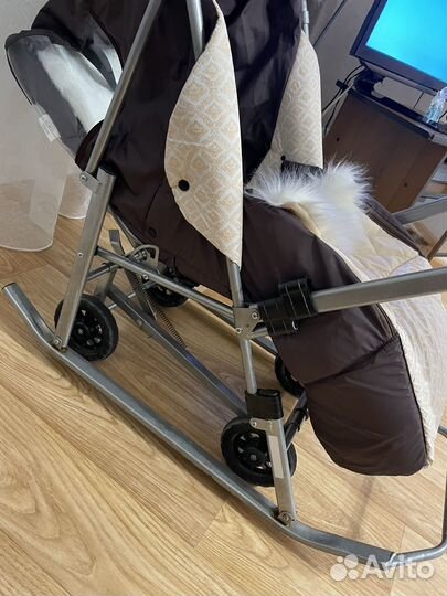 Детские санки коляска