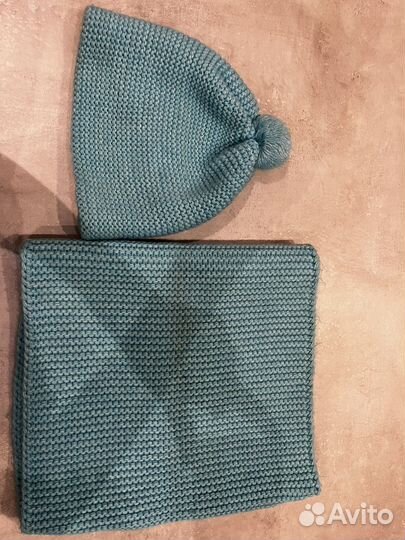 Комплект шапка и снуд