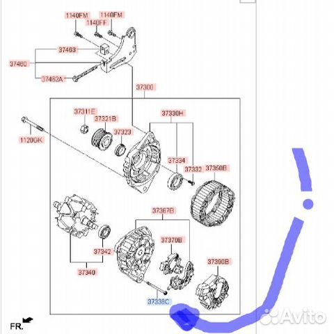 Генератора запчасти Solaris и Kia Rio Солярис Рио купить в Санкт ...