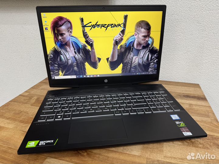 Игровой HP 8 ядер i5-8300H 16Gb GTX1050 SSD256+750