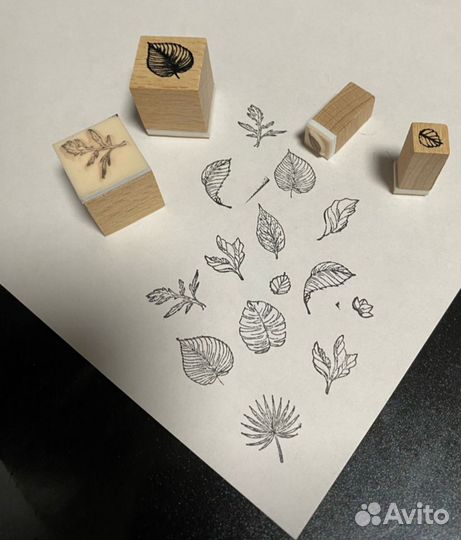 Набор деревянных штампов для творчества