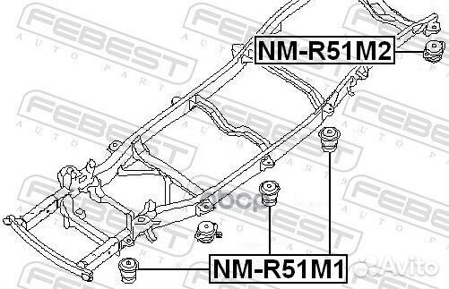 Сайлентблок NM-R51M1 NM-R51M1 Febest