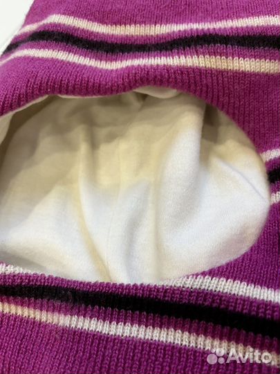 Шапка шлем для девочки шапка демисезонная