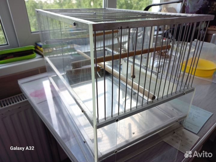 Клетка для птиц с приданым бу