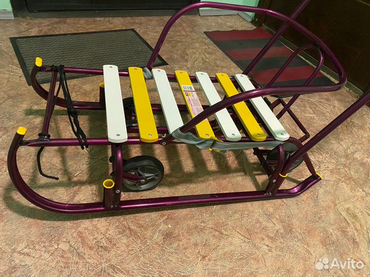 Детские санки с колесами