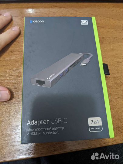 Переходник Deppa Адаптер USB-C 7-в-1