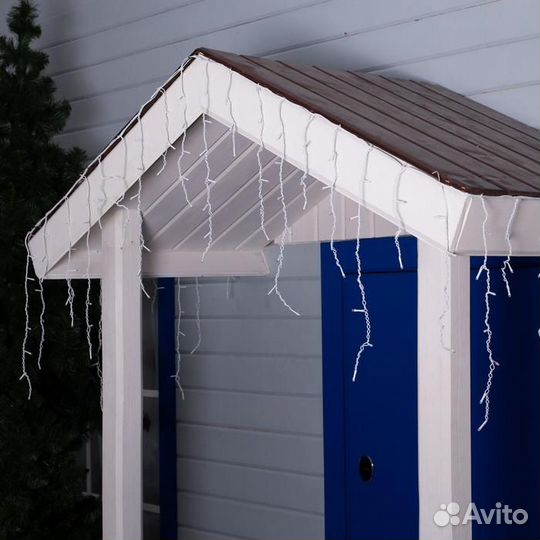 Гирлянда 'Бахрома' 3 x 0.6 м, IP44, умс, белая нит