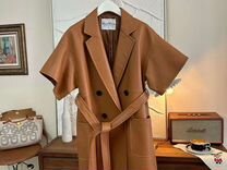 Кожаное пальто Max Mara