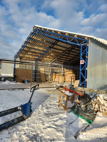 Каркасный ангар 10 метров