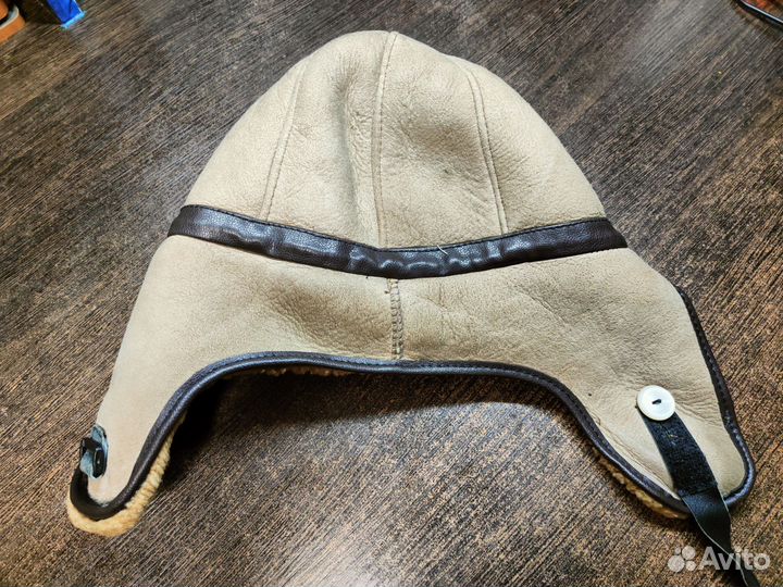 Зимняя овчинная шапка-ушанка