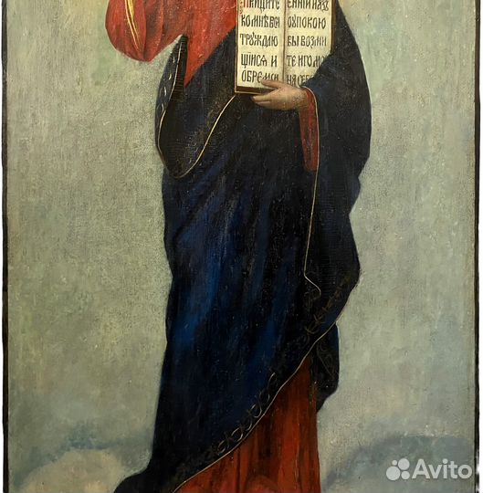 Старинная Храмовая икона Иисус Христос Господь Все