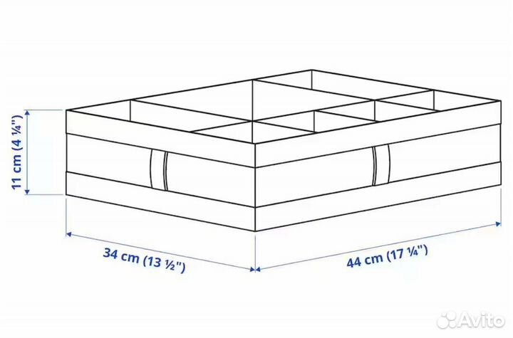 Скубб IKEA Короб для хранения белый