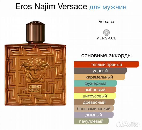 Духи мужские Eros Najim Versace