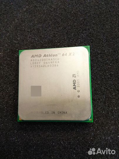 AMD Athlon 64 X2 4200+ Windsor AM2, 2 x 2200 мгц