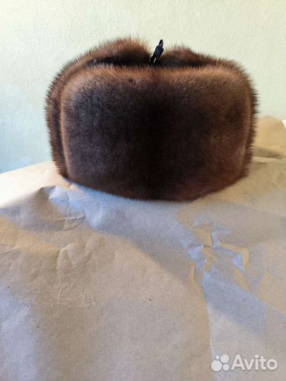 Норковая шапка мужская новая 62
