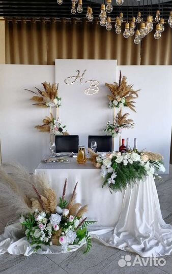 Свадебный декор, блестящие фотозоны в аренду