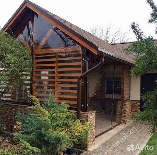 Мягкие окна для террасы беседки веранды