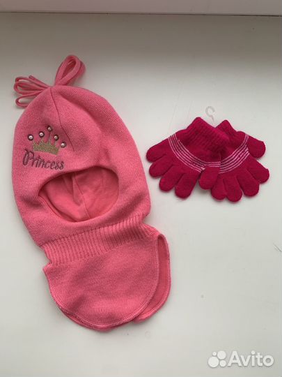 Шапка шлем для девочки