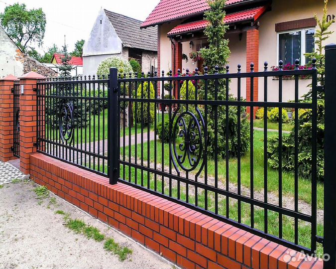 H2Кованные заборы \ Калитки 3Д с установкой 1м/h2