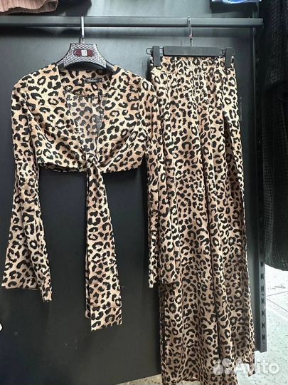Костбм с топом леопардовый