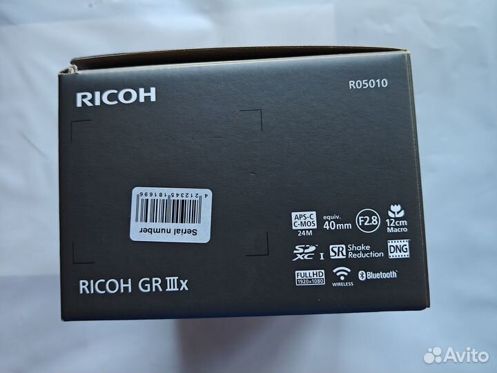 Ricoh GR IIIx (GR3 X) Русское меню