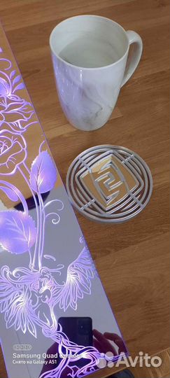 Genshin impact/ Подставка под кружку/Гео