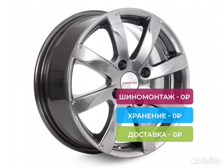 R14 4x98 5,5J ET40 D58,5 K&K Джемини (кс480) дарк платинум