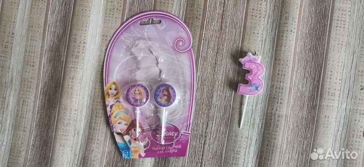 Свечи на торт цифра 3 на день рождения