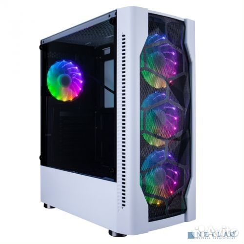 1stplayer Корпус DK D4 white / ATX, tempered glass