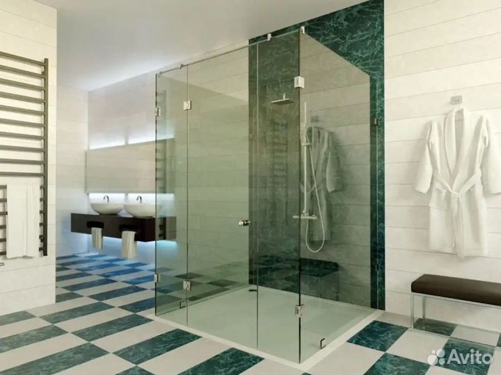 Душевая кабина из стекла