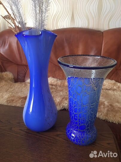 Ваза цветное стекло