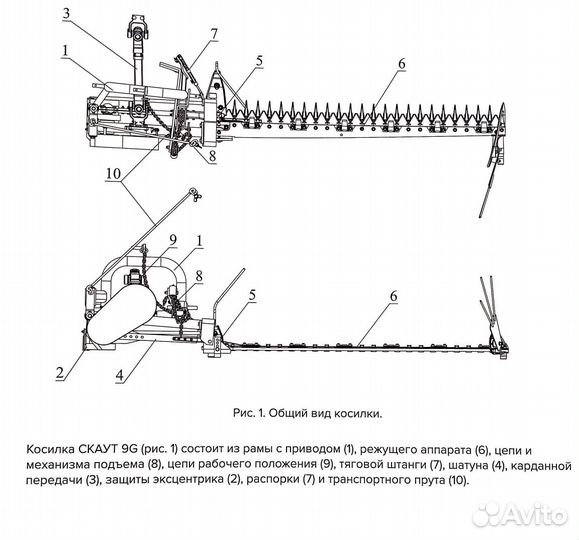 Косилка СКАУТ 9G-1.4, 2023