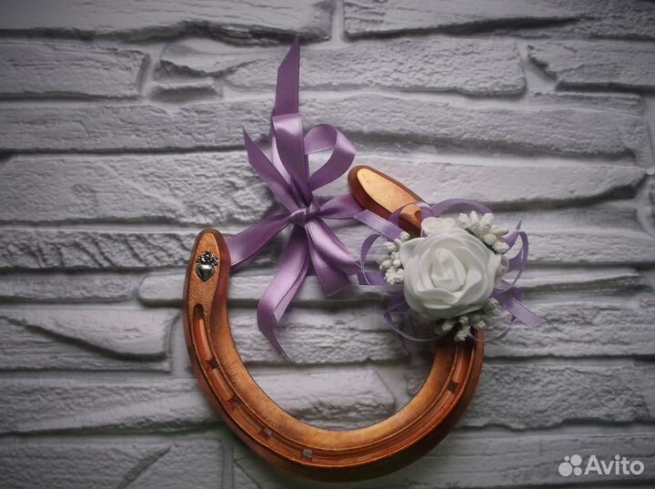 Подкова Медная в подарок в дом на счастье