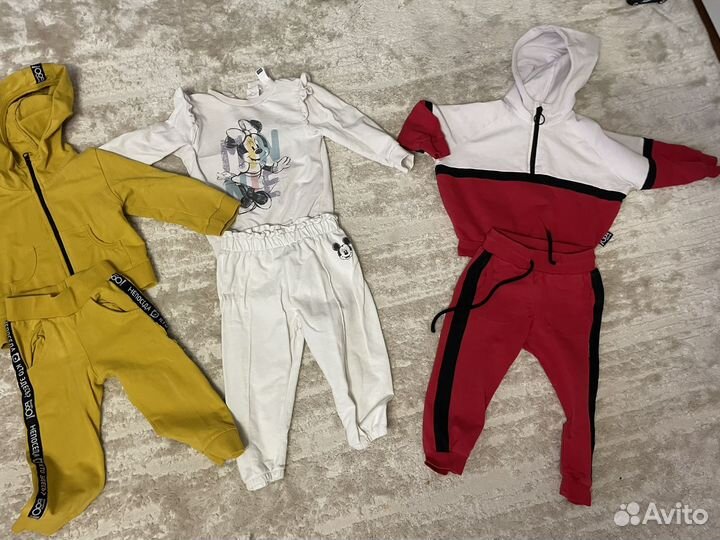 Пакет фирменных вещей на девочку 80-86