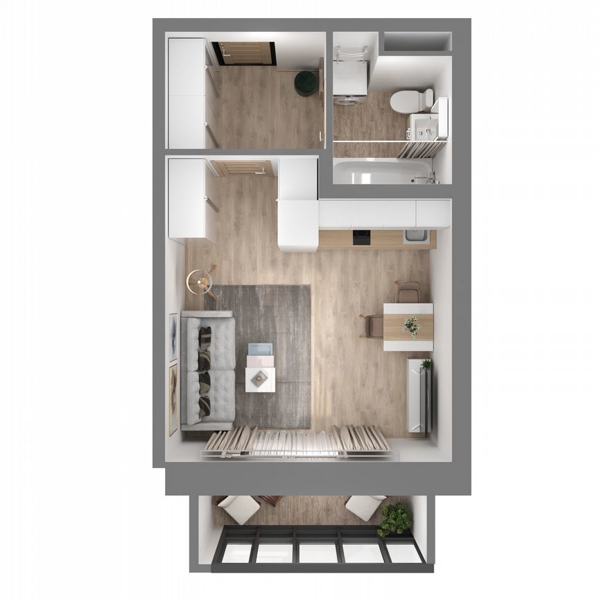 Квартира-студия, 26,8 м², 14/23 эт.