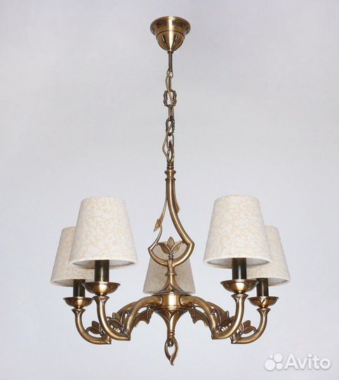 Не б/у Люстра латунь Италия