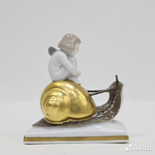 Статуэтка Девочка на улитке 1929г Розенталь 