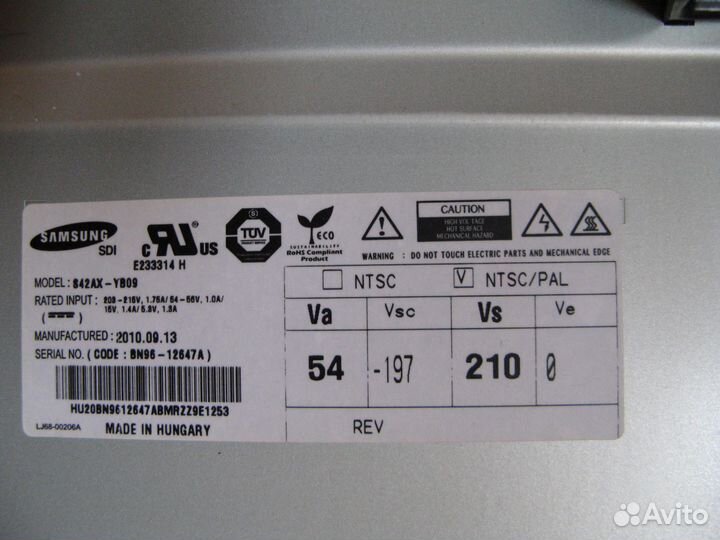 По блокам Телевизор-samsung-PS42C430A1wxru