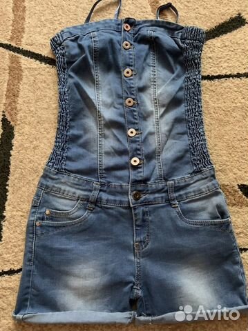 Комбинезон джинсовый