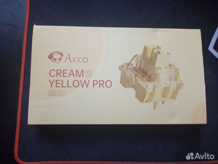 Akko v3 Cream yellow pro свитчи для клавиатуры