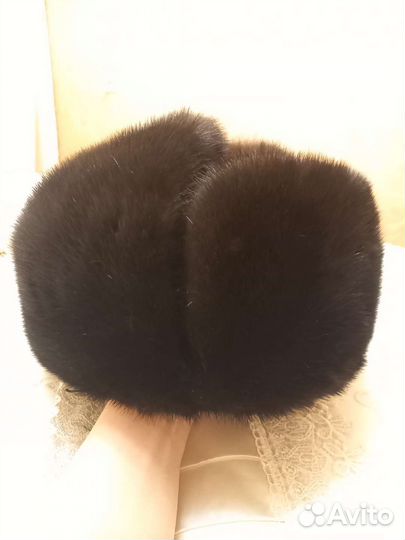 Норковая шапка мужская новая