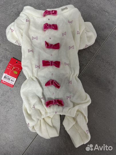 Комбинезон для собаки вязаный (L)