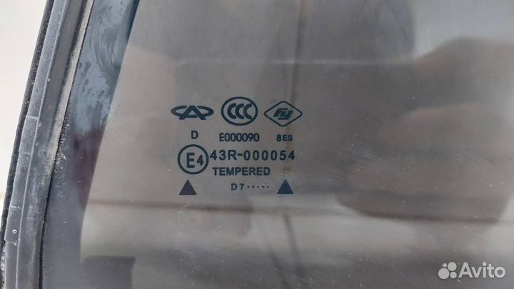 Стекло двери задней правой форточка Chery Tiggo T1