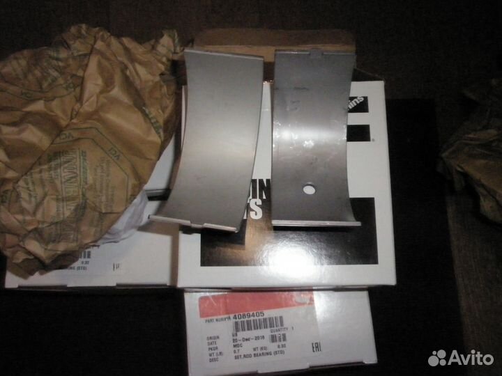 4089405 Комплект шатунных вкладышей Cummins ISX